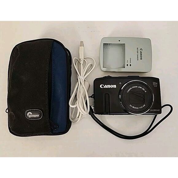 📸 [MINT] Canon PowerShot SX280 HS Digital Camera Bundle - Picture 1 of 16